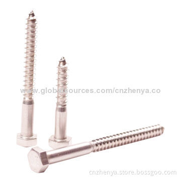 Hex Lag Screw-hex Wood Screws with Stainless Steel Material